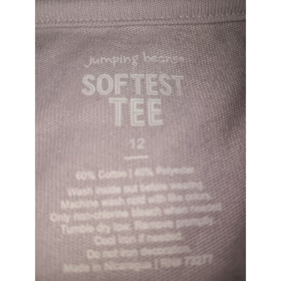 Purple sis long sleeve t shirt shirt Girls size 12 - Picture 2 of 3